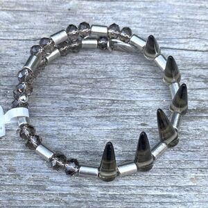 Alex and Ani Silver/Brown Depths of the Wild Bracelet in Glacial Aura NWT!